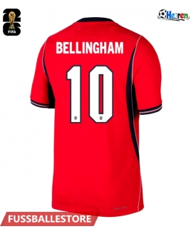 Günstige England Jude Bellingham #10 Auswärtstrikot WM 2026 Kurzarm